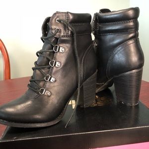 Charlotte Russe “Spencer” Black Bootie Size 8